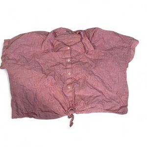 Madewell Pink Textured Shirt